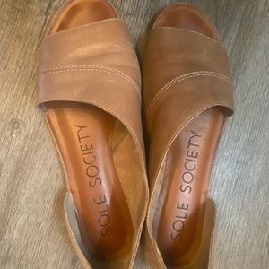 Sole Society Brown summer shoes